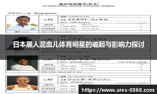 日本黑人混血儿体育明星的崛起与影响力探讨
